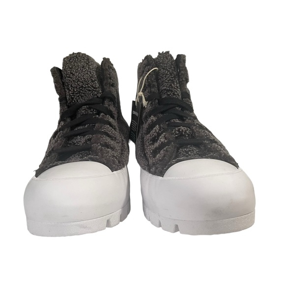 Converse All Star High Top Sherpa Platform Lugged Cozy Women’s Gray Size 8 - Picture 3 of 8